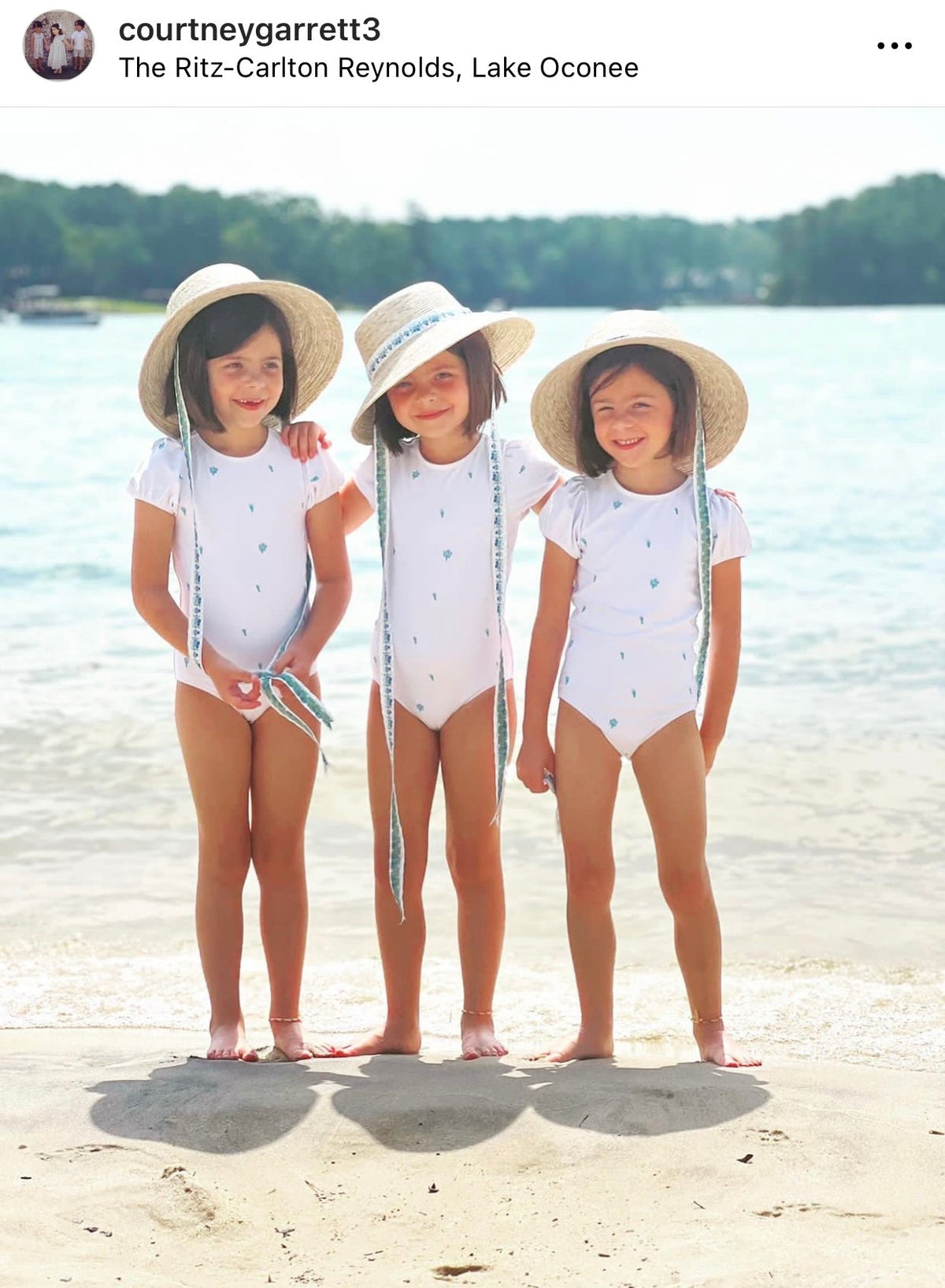Palmetto Girl’s Hat - Long Red Grosgrain Ribbon