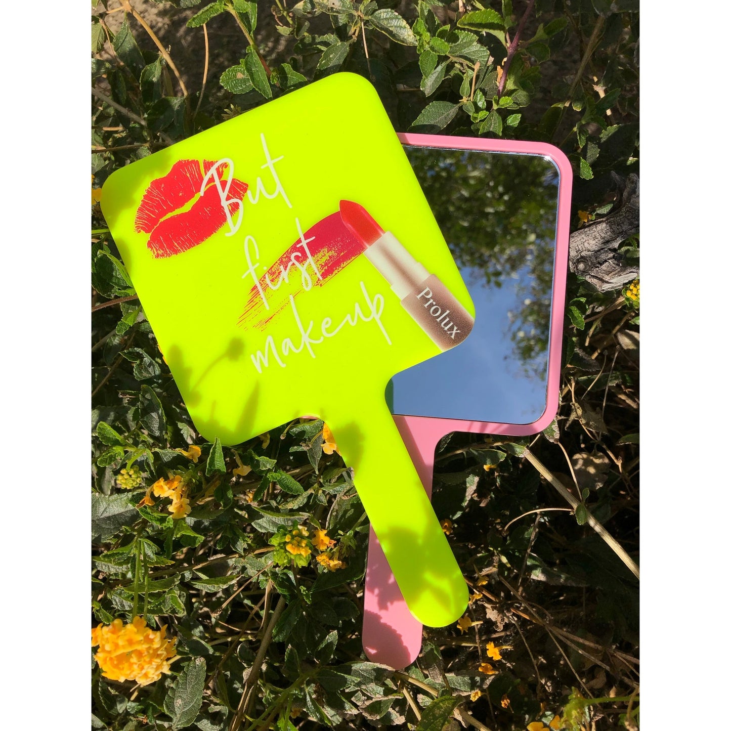 But First Makeup Handheld Mirror
