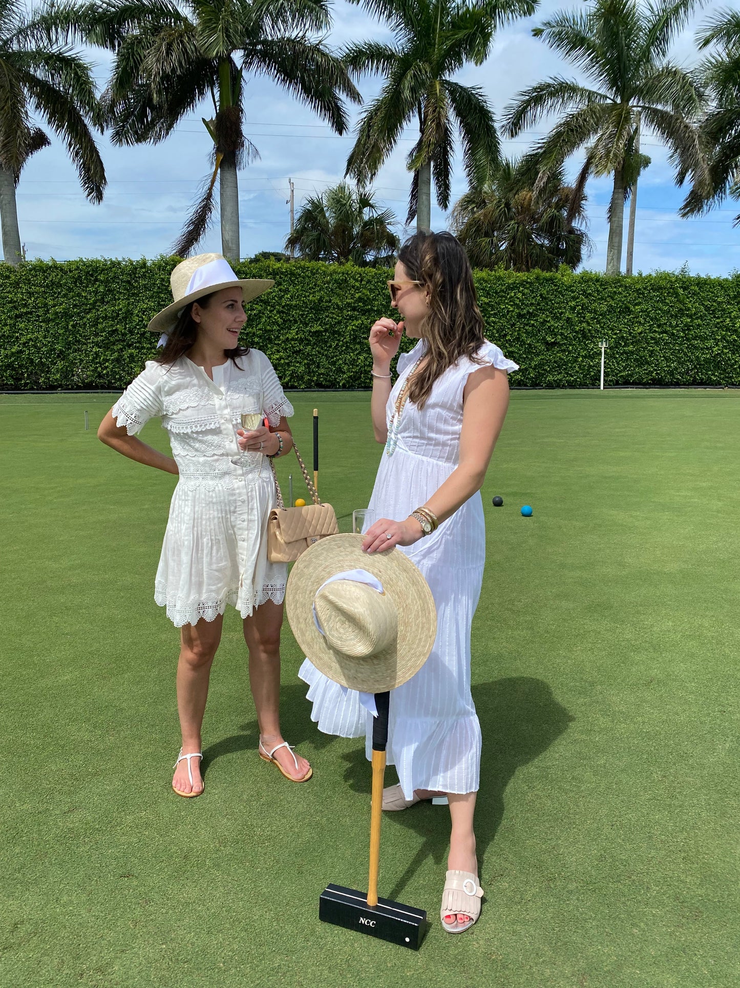 Zinnia Sun Hat - Wide & Short French Blue Grosgrain Ribbon
