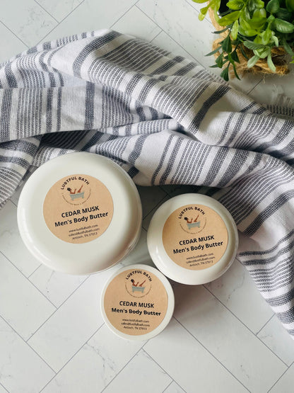 CEDAR MUSK MEN'S BODY BUTTER
