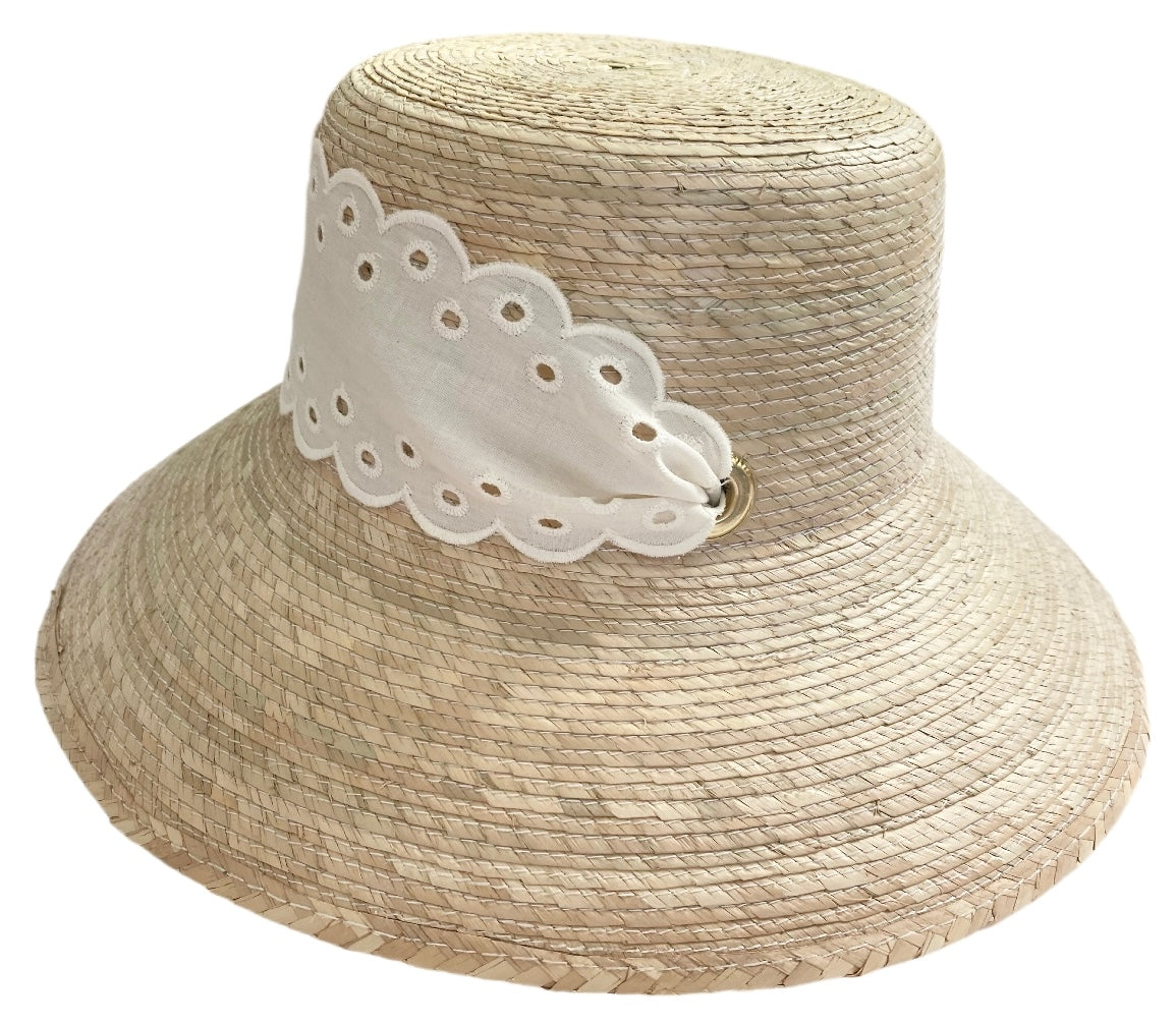 Antique Eyelet Scallop Ribbon - Wide & Short