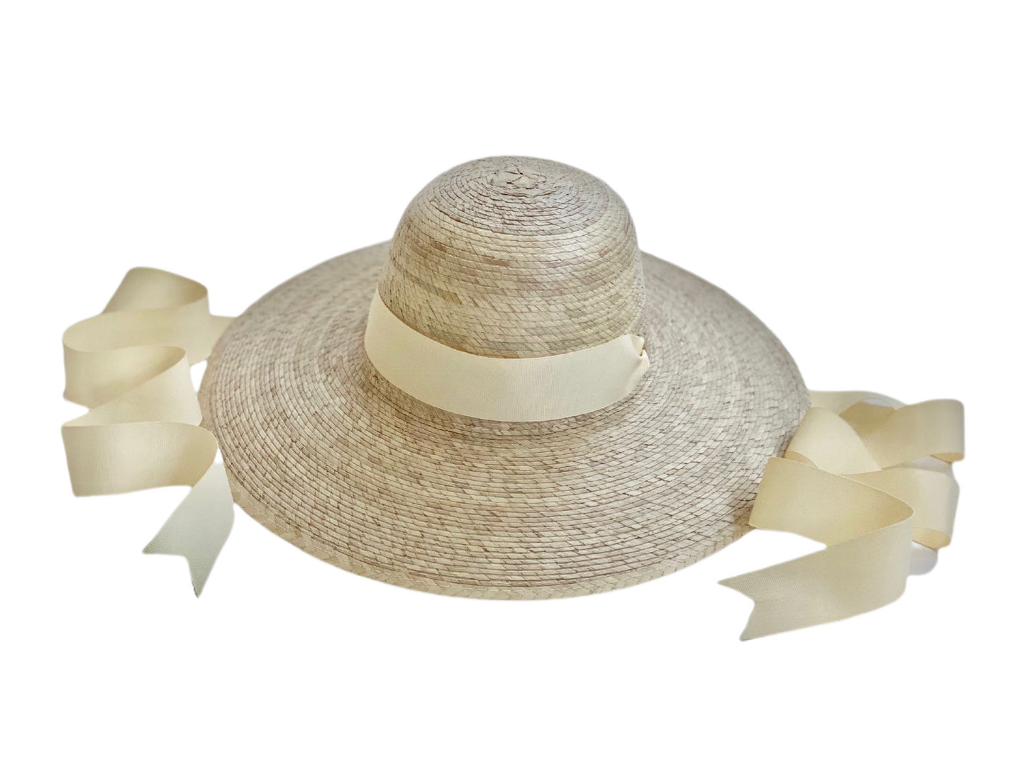 Buttercup Little Girl’s Hat - Ivory Grosgrain Ribbon