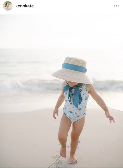 Palmetto Girl’s Hat - Long Navy Grosgrain