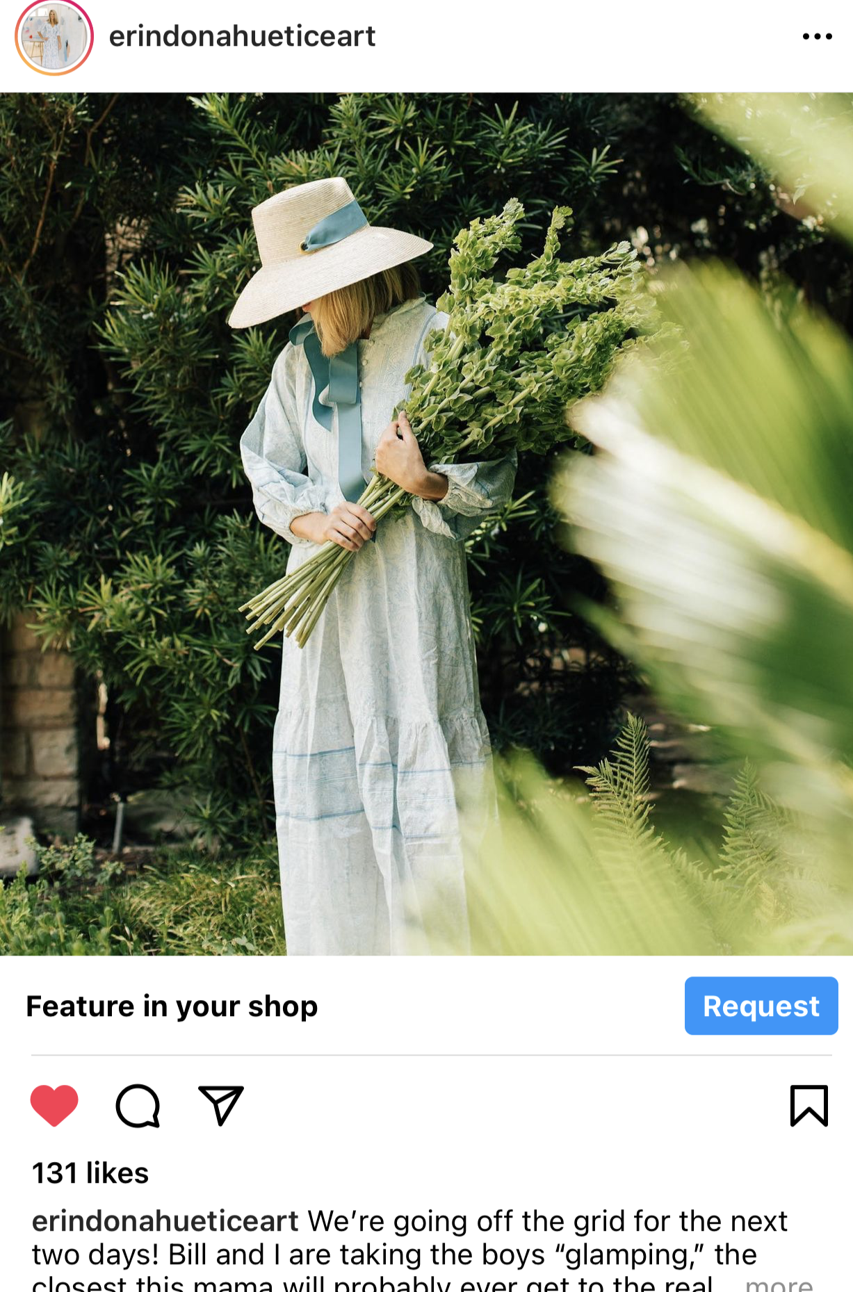 Wildflower Sun Hat - Cornflower Blue Paracord Lanyard with Wood & Jade Toggle Beads