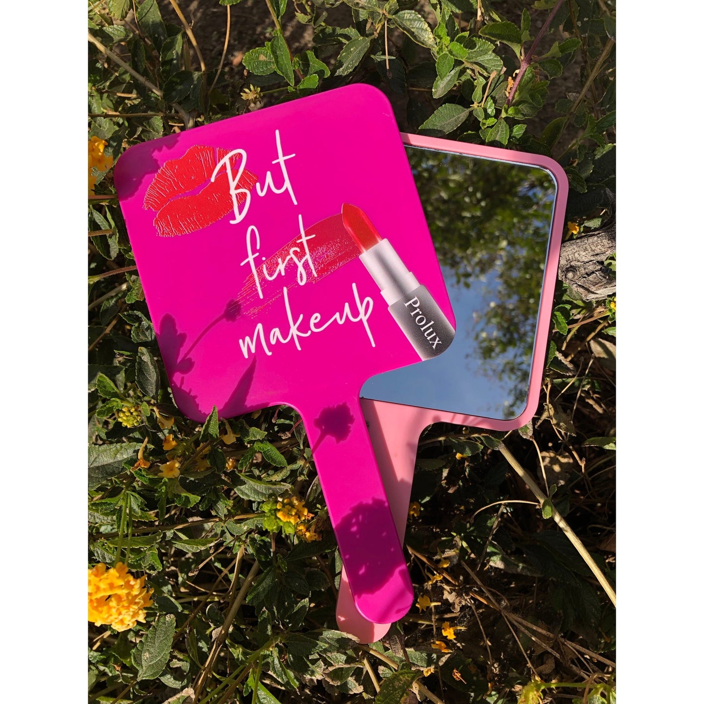 But First Makeup Handheld Mirror