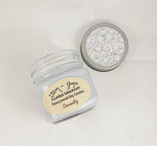 Serenity Soy Candle – Calm & Relaxing Scent | Mam Jam’s