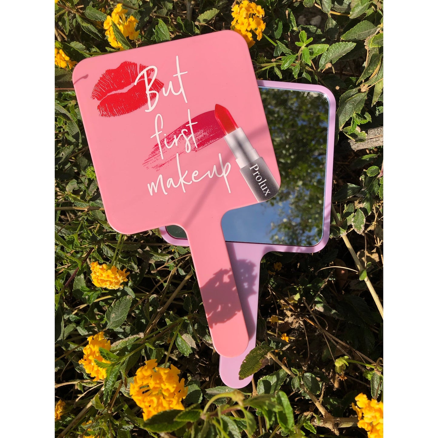 But First Makeup Handheld Mirror