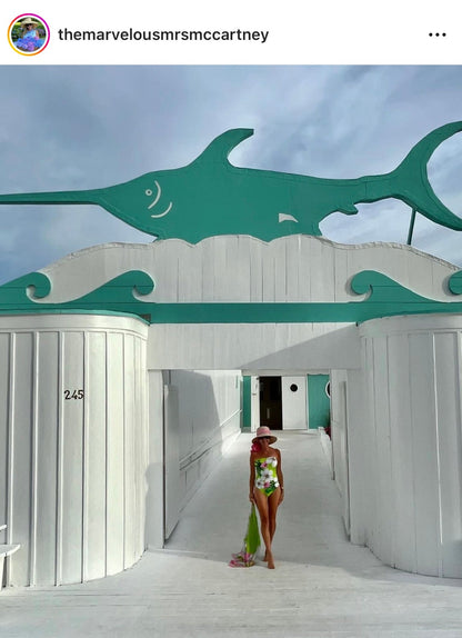 Clematis Bucket Hat - Pink Marigold Block Print Hat Scarf