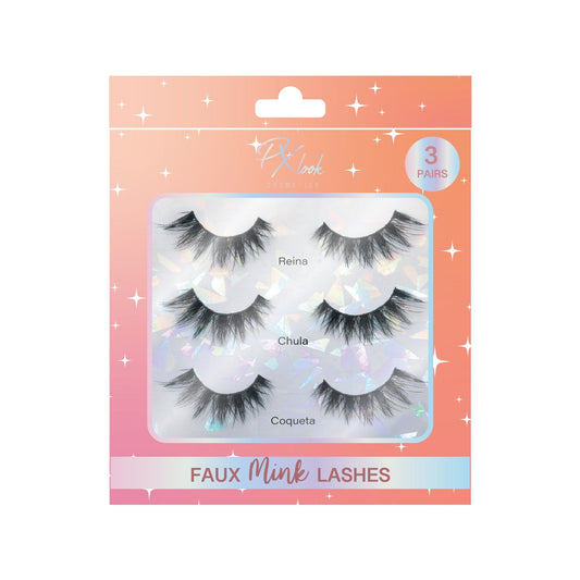 Faux Mink Lashes Eyelashes - 3 Pair