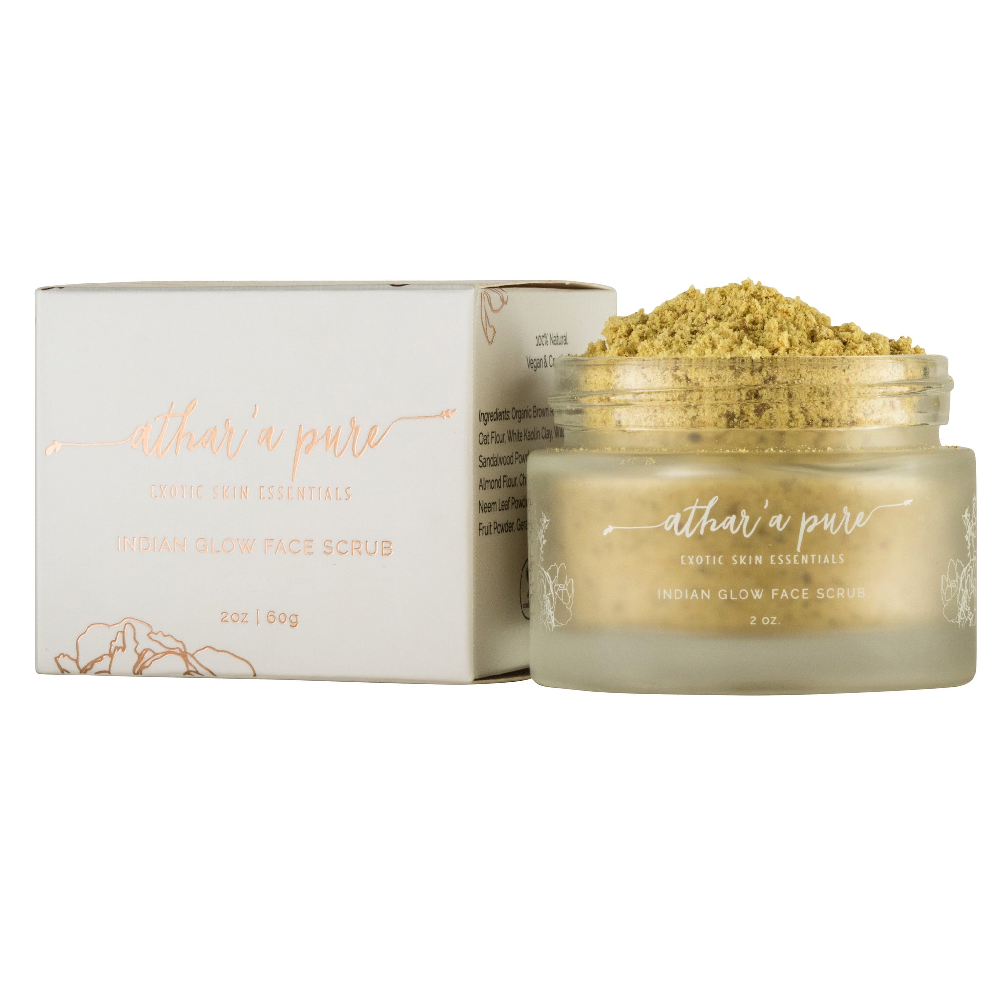 Indian Glow Face Scrub (Vegan, 100% Natural)