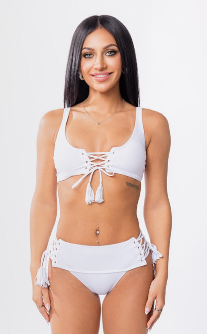 Indio Lace Up Bikini Top