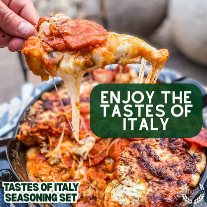 Italian Seasoning Gift Set - Tastes of Italy - Artisanal Spice Blends Six Pack