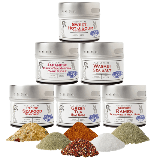 Japanese Seasoning Gift Set - Tastes of Japan - Artisanal Spice Blends Six Pack