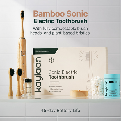 Kaylaan Bamboo Electric Toothbrush