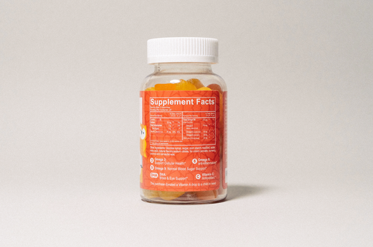 Halal Omega 3, 6 & 9 Gummies with DHA for Kids - 60 Count | Salaam Nutritionals