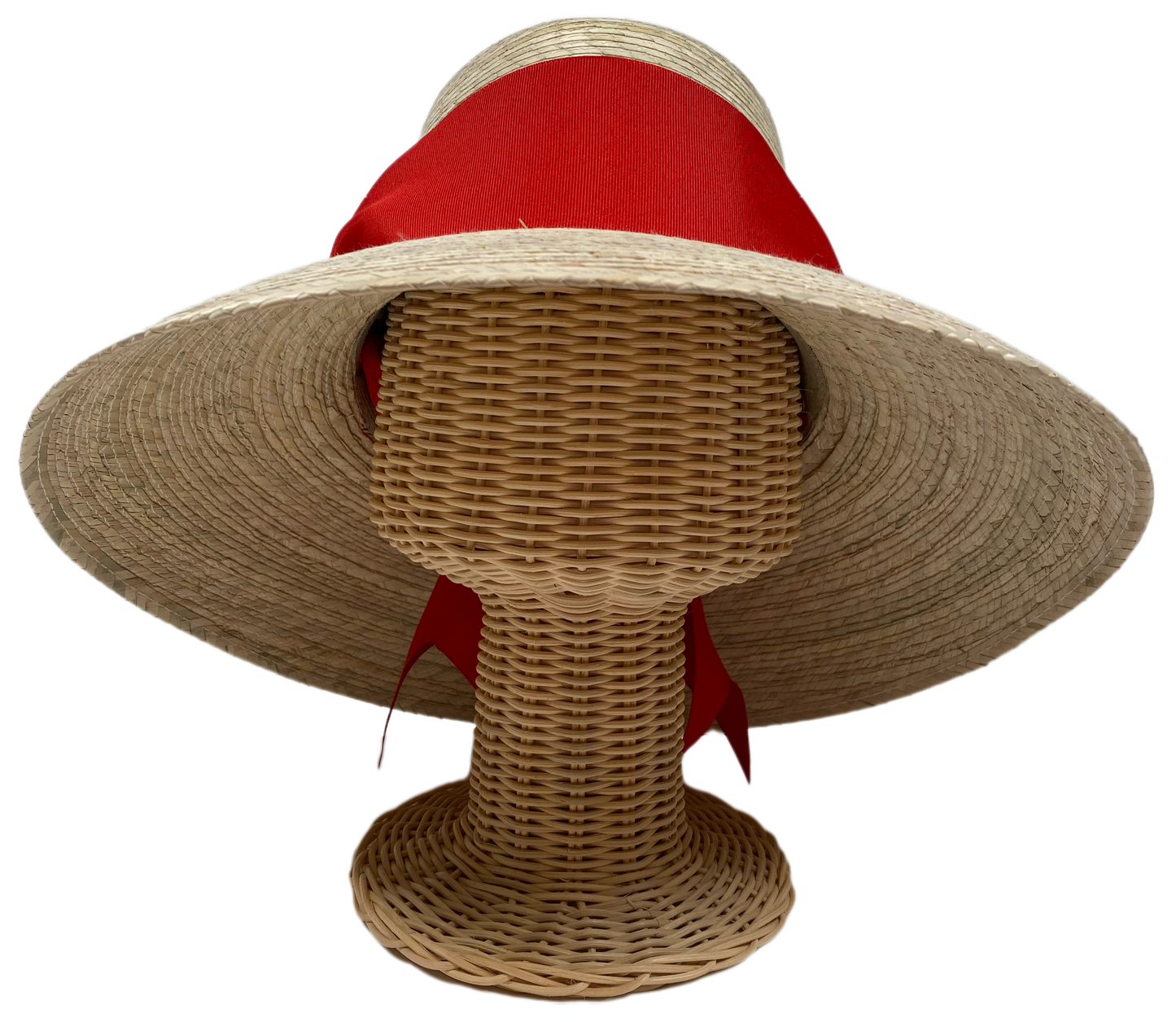 Wildflower Sun Hat - Red Wide & Short Grosgrain Ribbon