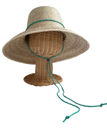 Wildflower Sun Hat - Turquoise Paracord Lanyard with Amethyst Toggle