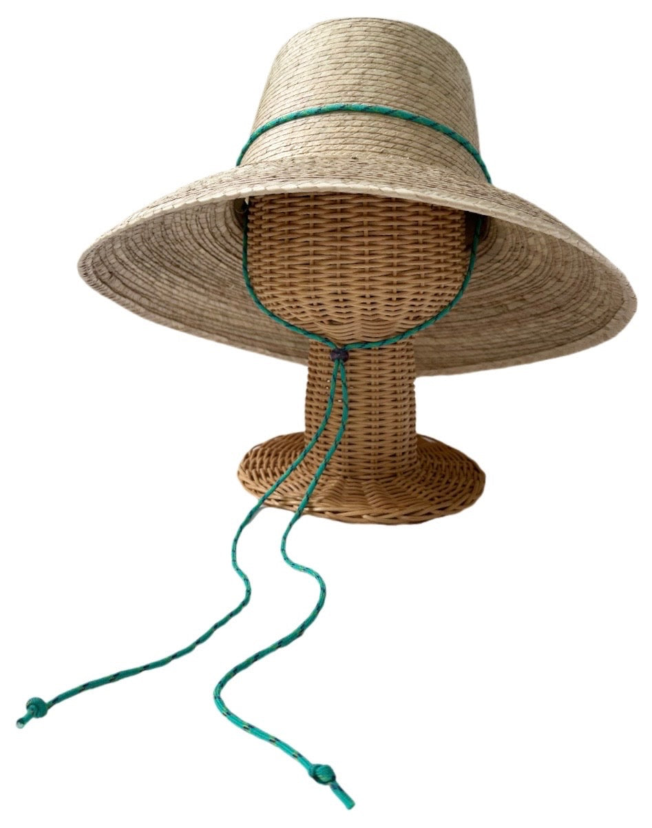 Wildflower Sun Hat - Turquoise Paracord Lanyard with Amethyst Toggle