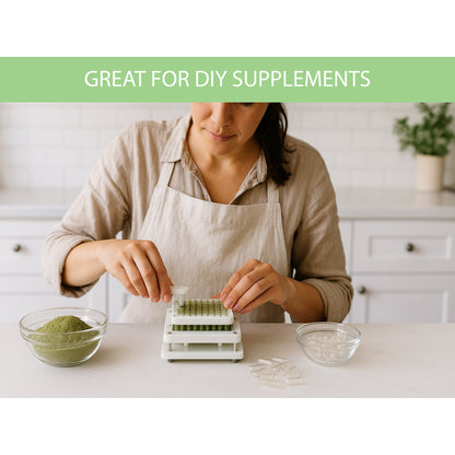 Certified Organic Empty Vegan Capsules: Size 00, 400 Count