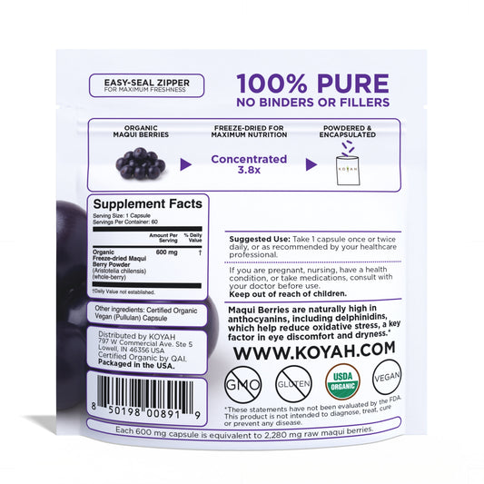 Organic Maqui Berry Capsules
