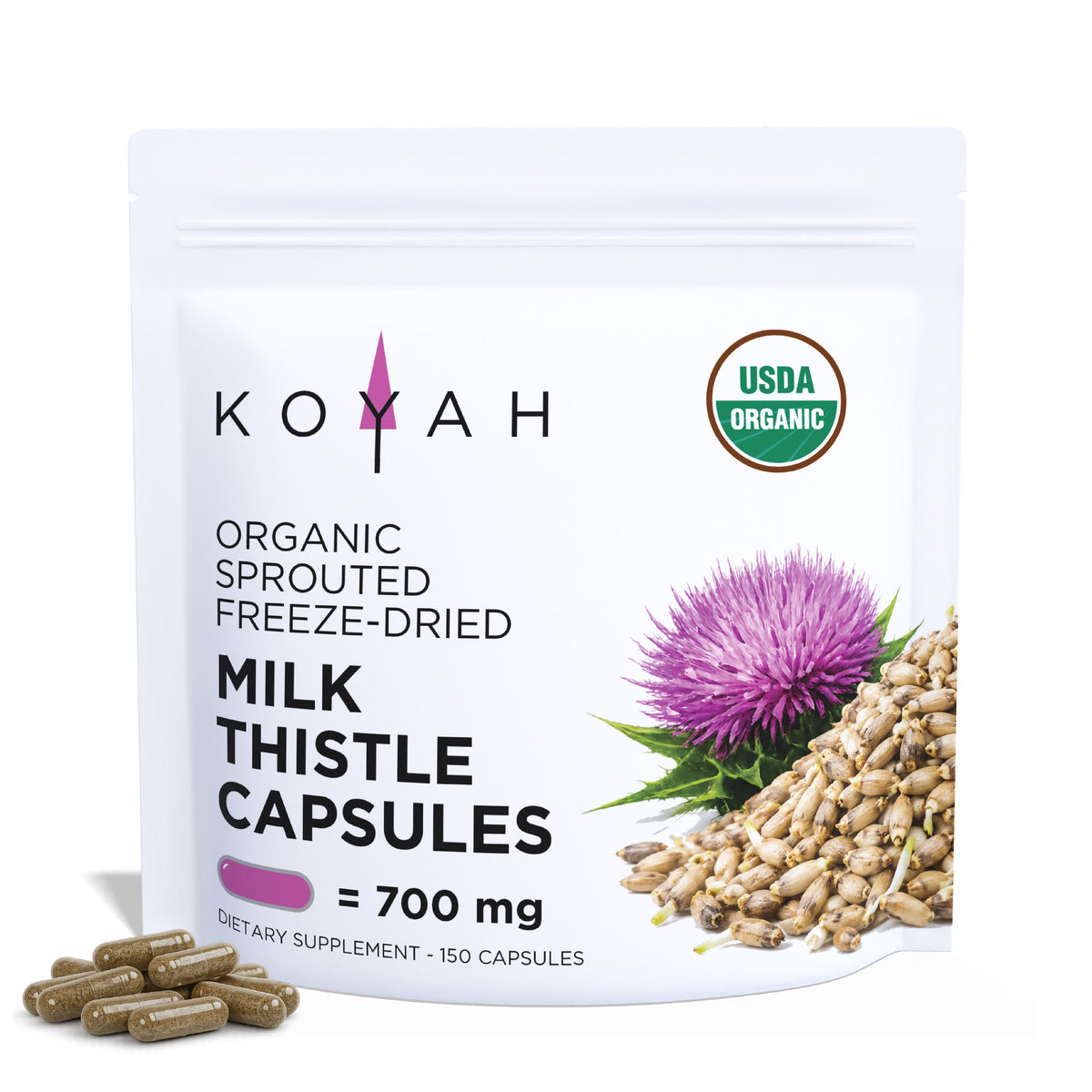 Organic Milk Thistle Capsules