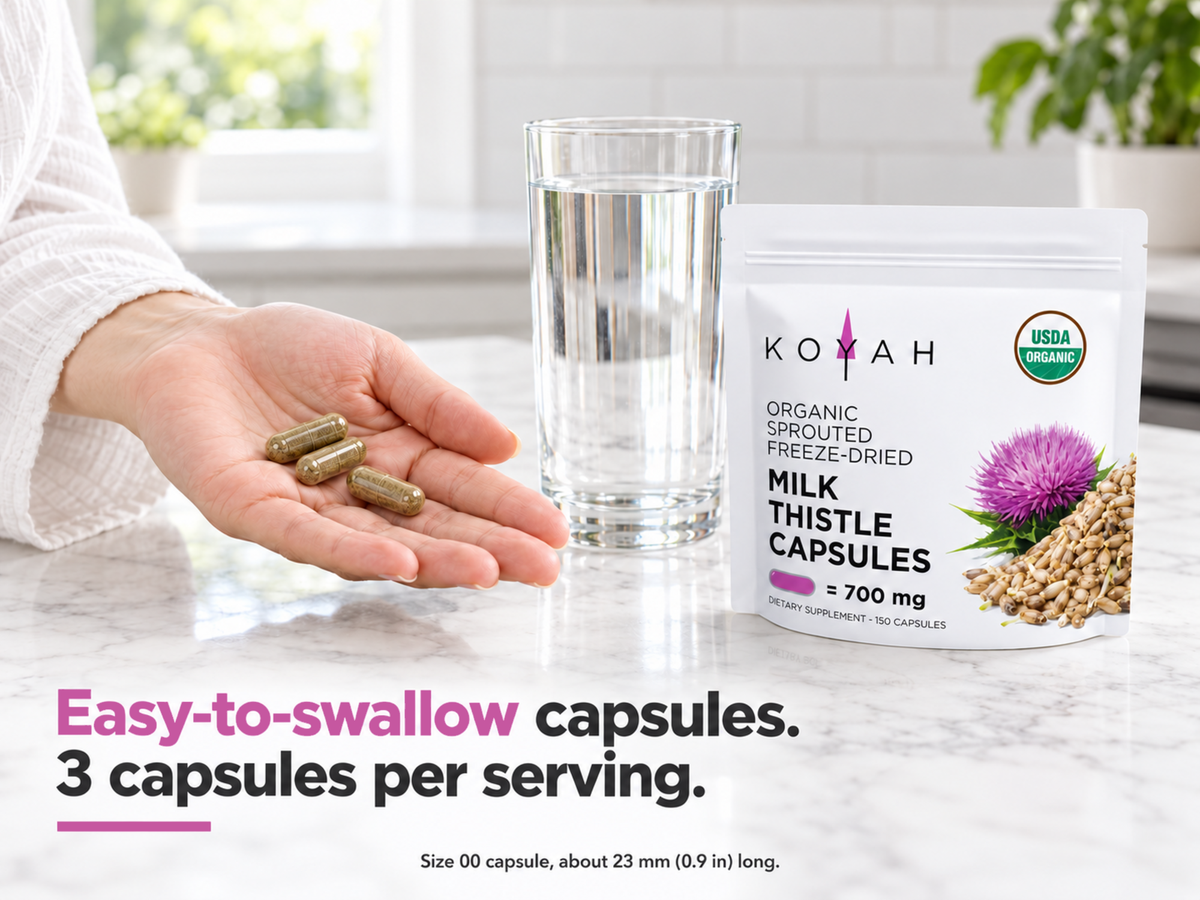 Organic Milk Thistle Capsules