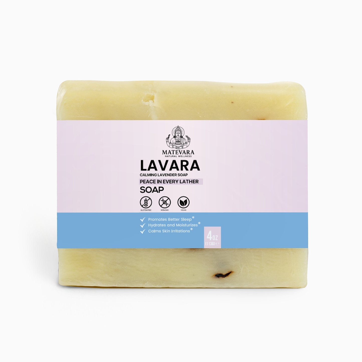 Lavara Calming Lavender Soap for Sensitive Skin | 4oz