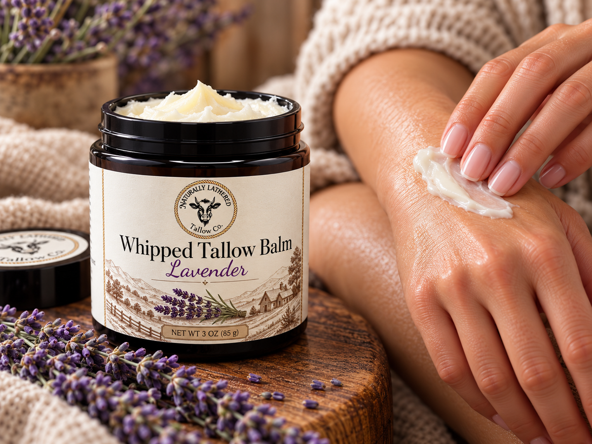 Lavender Whipped Tallow Balm | Nourishing Skin Moisturizer