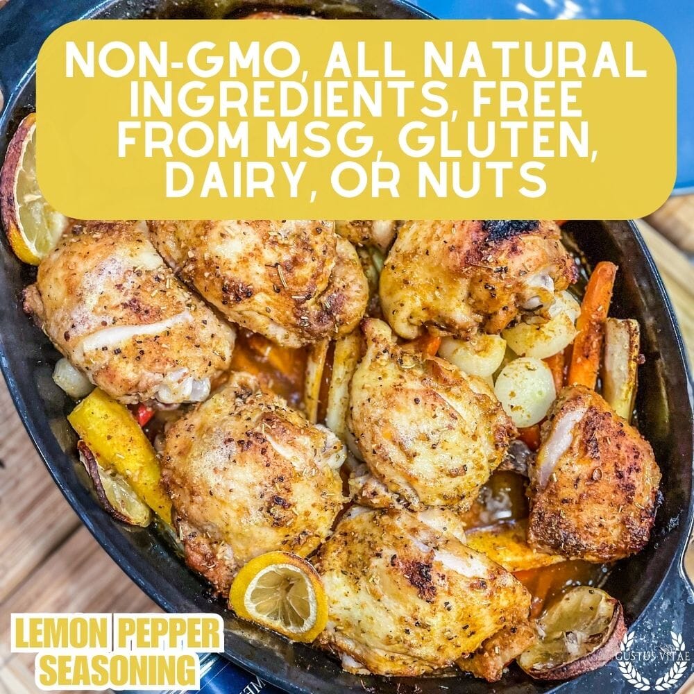 Condimento de limón y pimienta 