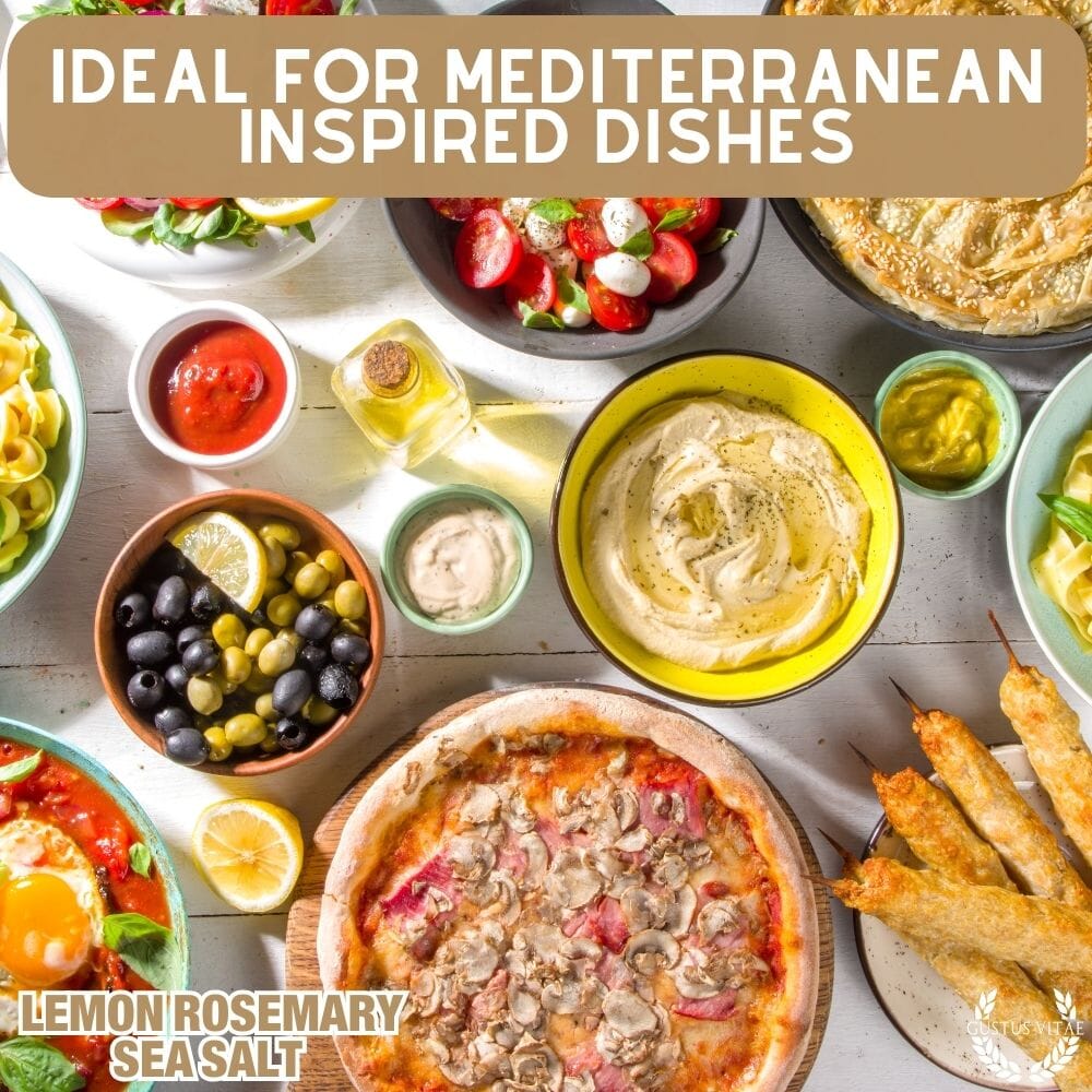 Sal marina de limón y romero