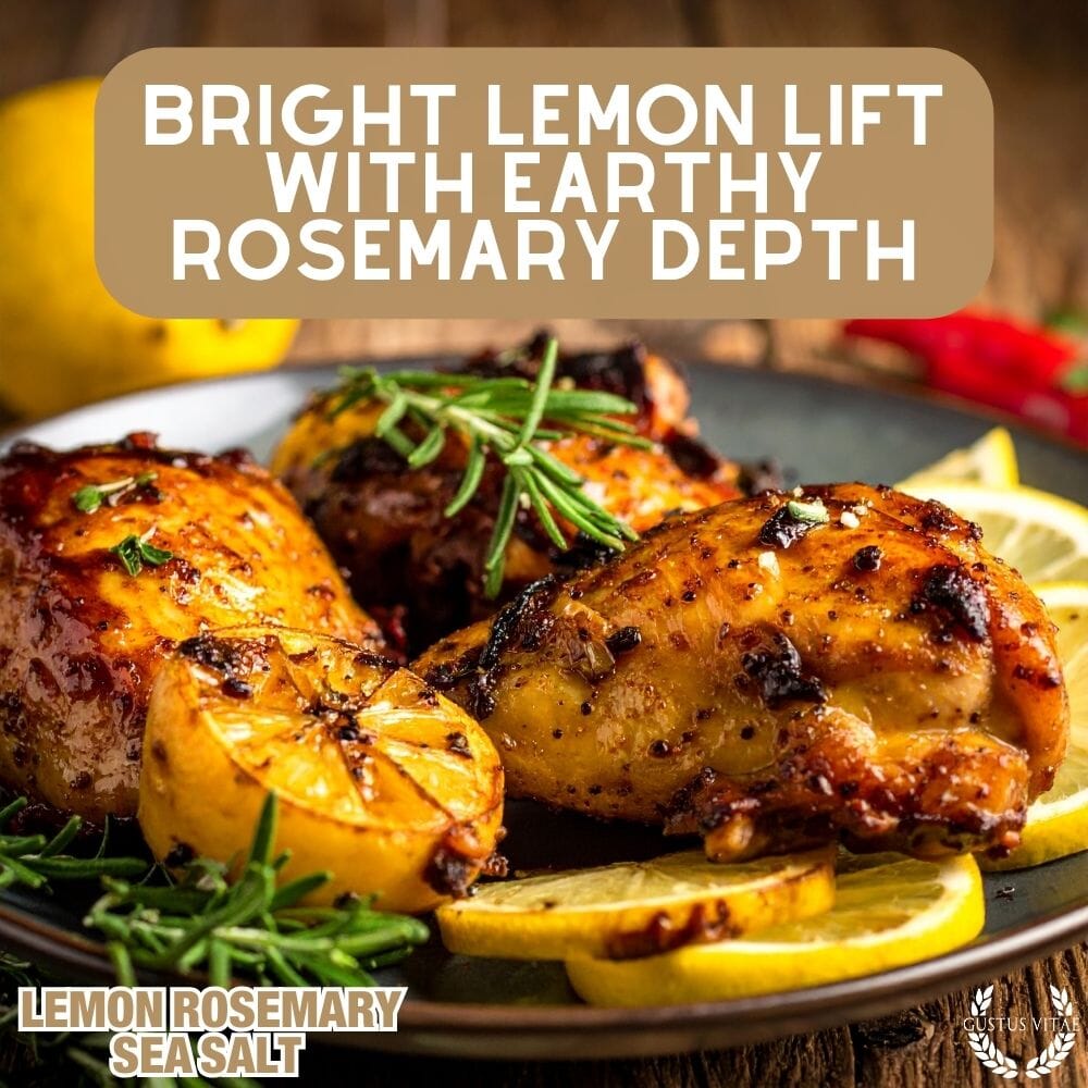 Sal marina de limón y romero