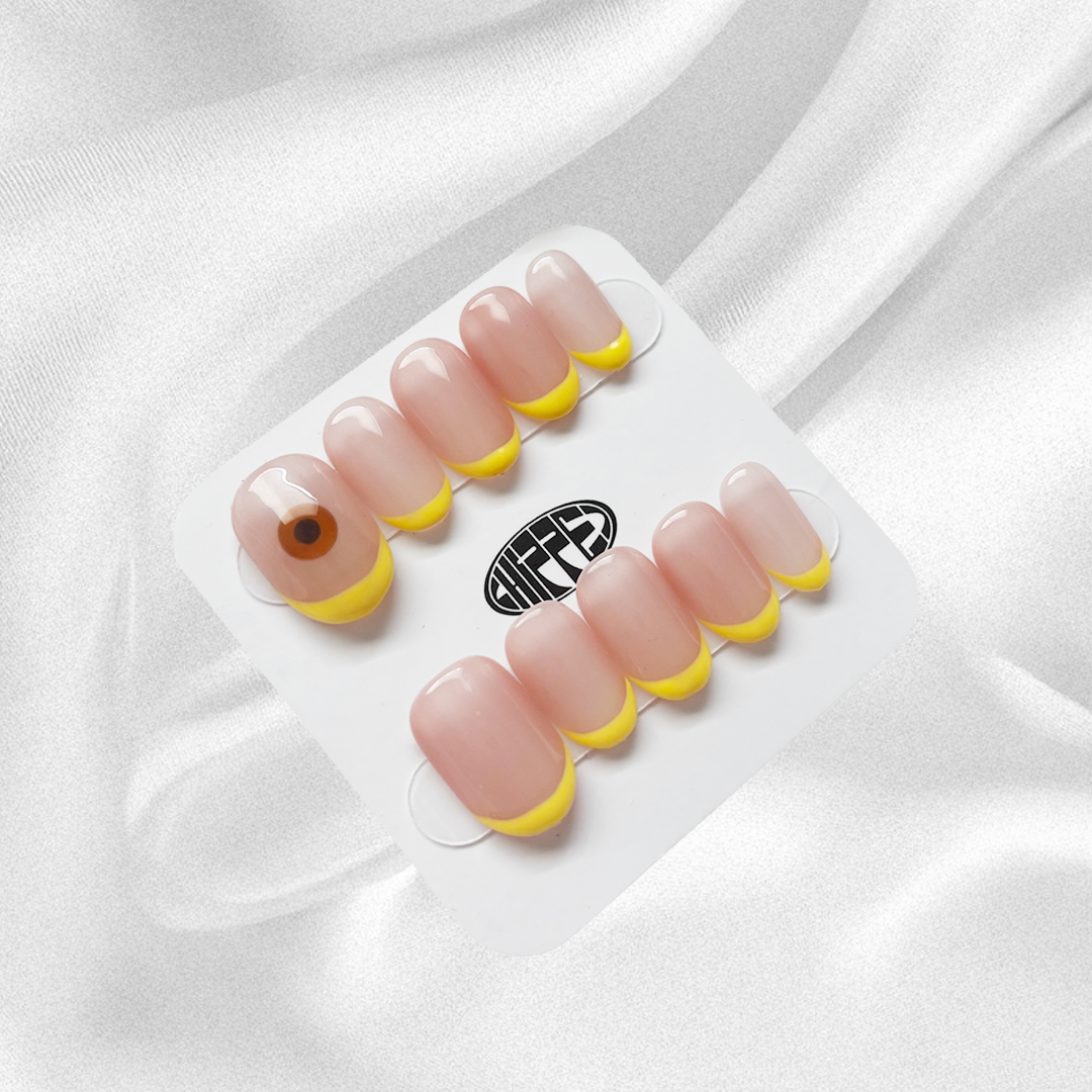 When Life Gives You Lemons 🍋 NFC Nails That Share Your Socials