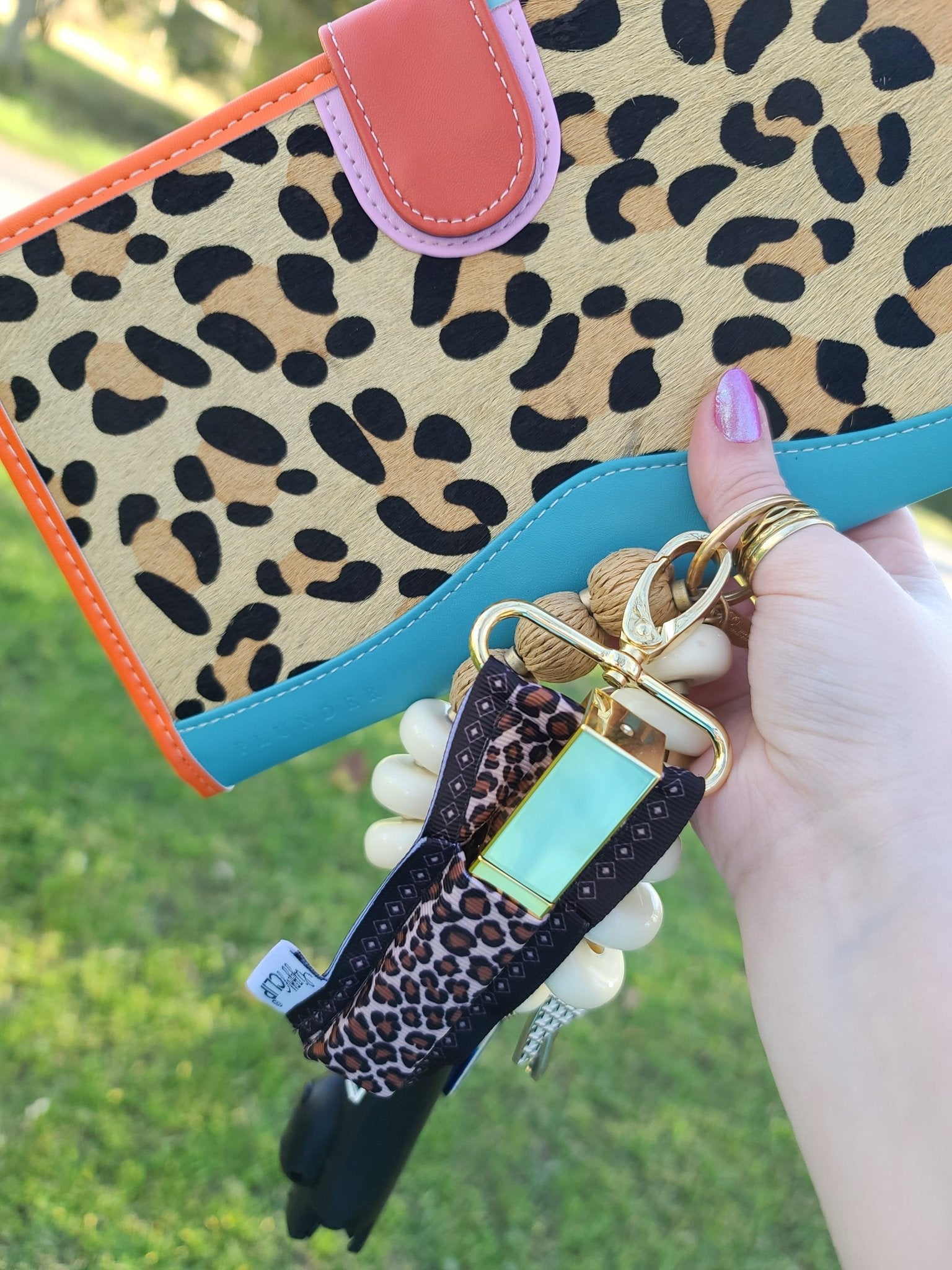 Leopard LippyClip KISS for larger lip balms, essential oil rollers, etc. | Daily Health & Beauty