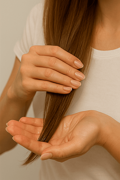 Lightweight Hair Oil Capsules - Nourishing Blend with Olive, Jojoba, Sunflower Seed and Rosemary Oil (Shine and Frizz Control) - 6 Pack with Display | Daily Health & Beauty
