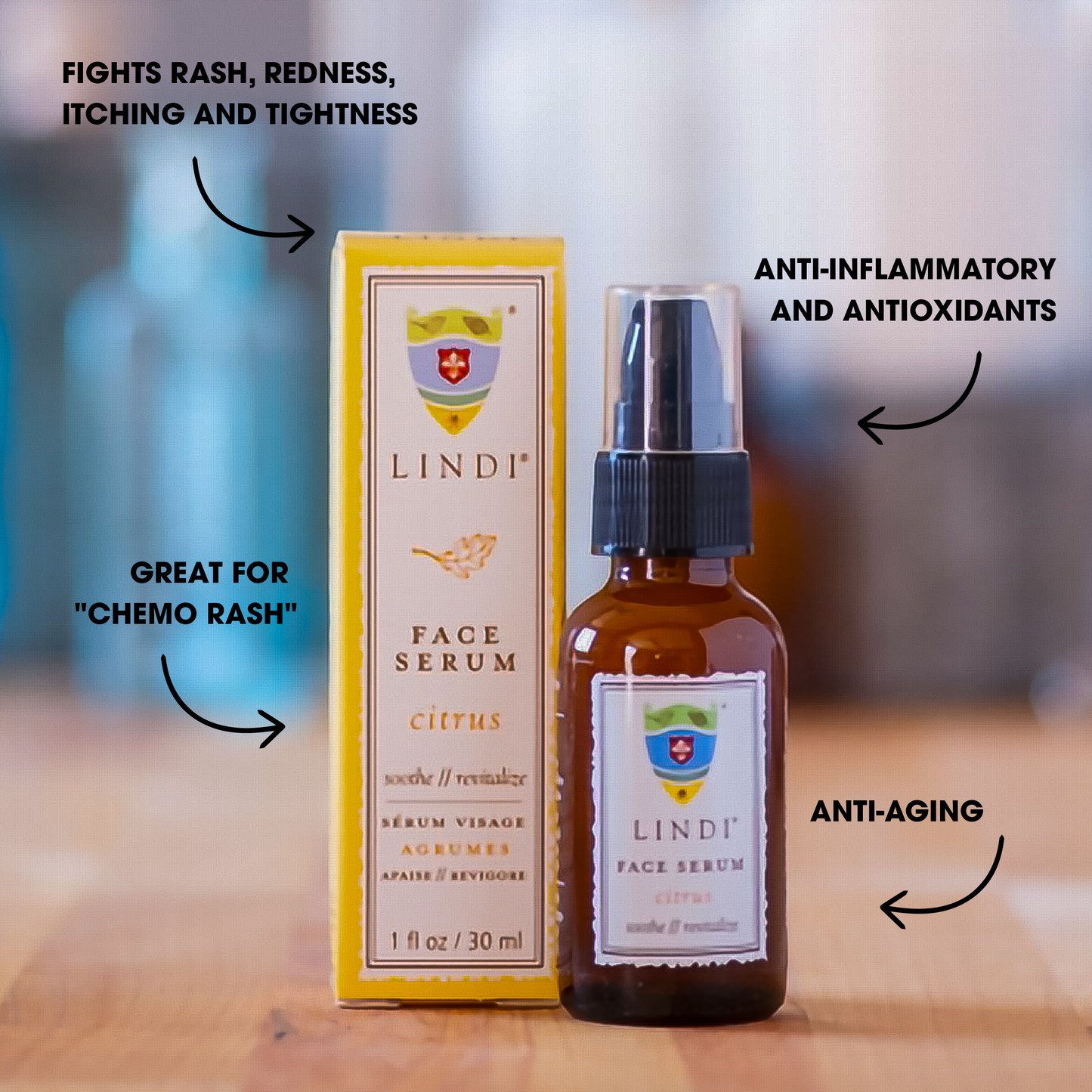 Suero facial cítrico Lindi