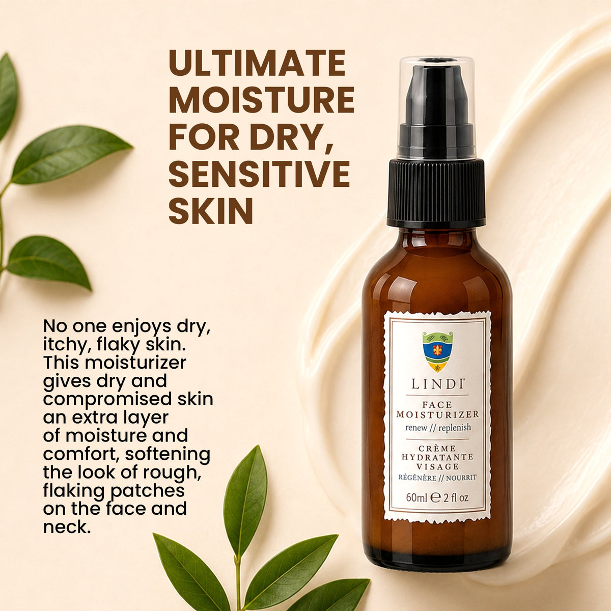 Hidratante facial Lindi