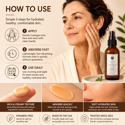 Hidratante facial Lindi