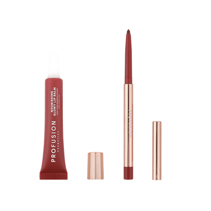 Lip Treat Duo Soft Matte Creamy Lip Liner & Nourishing Glowy Lip Balm | Daily Health & Beauty