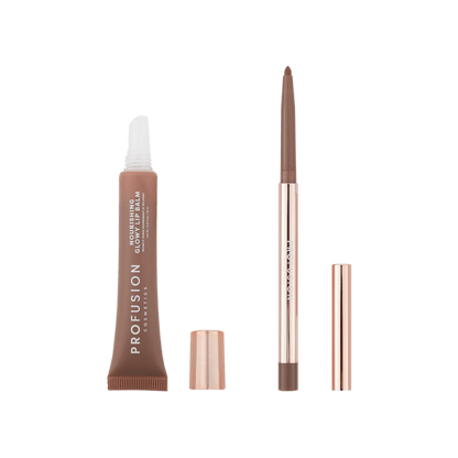 Lip Treat Duo Soft Matte Creamy Lip Liner & Nourishing Glowy Lip Balm | Daily Health & Beauty