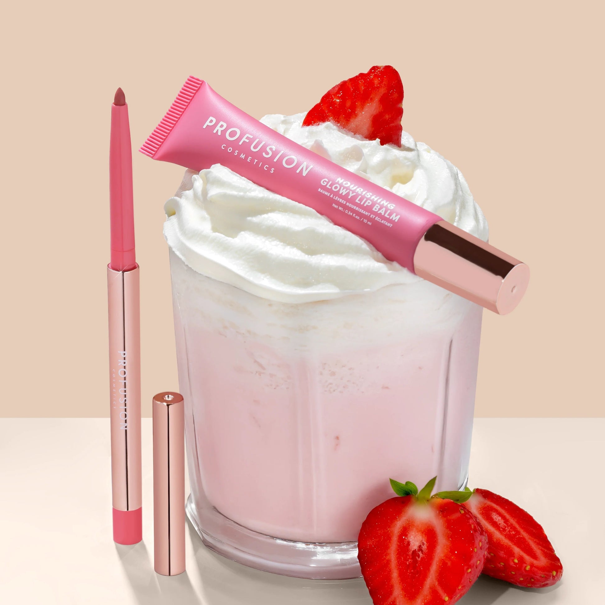 Lip Treat Duo Soft Matte Creamy Lip Liner & Nourishing Glowy Lip Balm | Daily Health & Beauty