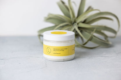 Grapefruit Body Scrub – Natural Exfoliating Salt Scrub