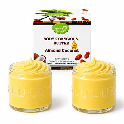 Original Almond Coconut Whipped Body Butter – Intense Hydration for Dry Skin
