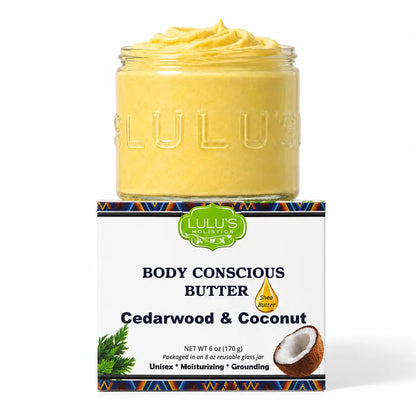 Manteca corporal de cedro y coco para una piel nutrida y sin irritaciones