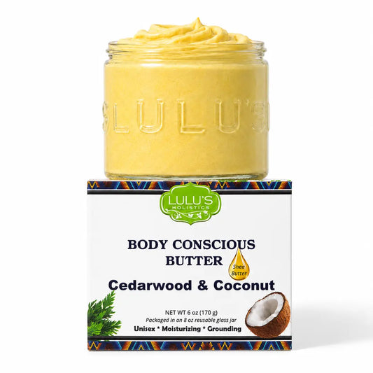 Cedarwood & Coconut Whipped Body Butter – Deep Moisture for Dry Skin