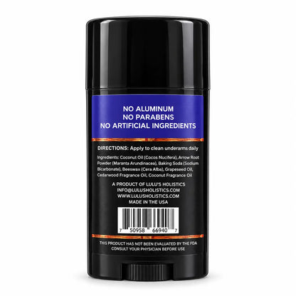 Lulu's Holistics Cedarwood & Coconut Aluminum-Free Natural Deodorant (2.25oz)