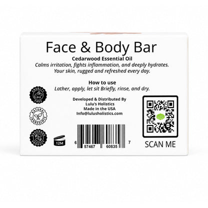 Cedarwood Coconut Shea Butter Bar Soap – Balancing Cleanse
