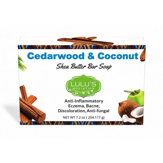 Savon Solide au Beurre de Karité Noix de Coco et Bois de Cèdre – Nettoyage Équilibrant