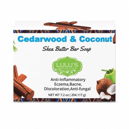 Cedarwood Coconut Shea Butter Bar Soap – Balancing Cleanse