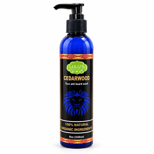 Nettoyant Visage et Barbe au Bois de Cèdre – Nettoyant Naturel pour Hommes