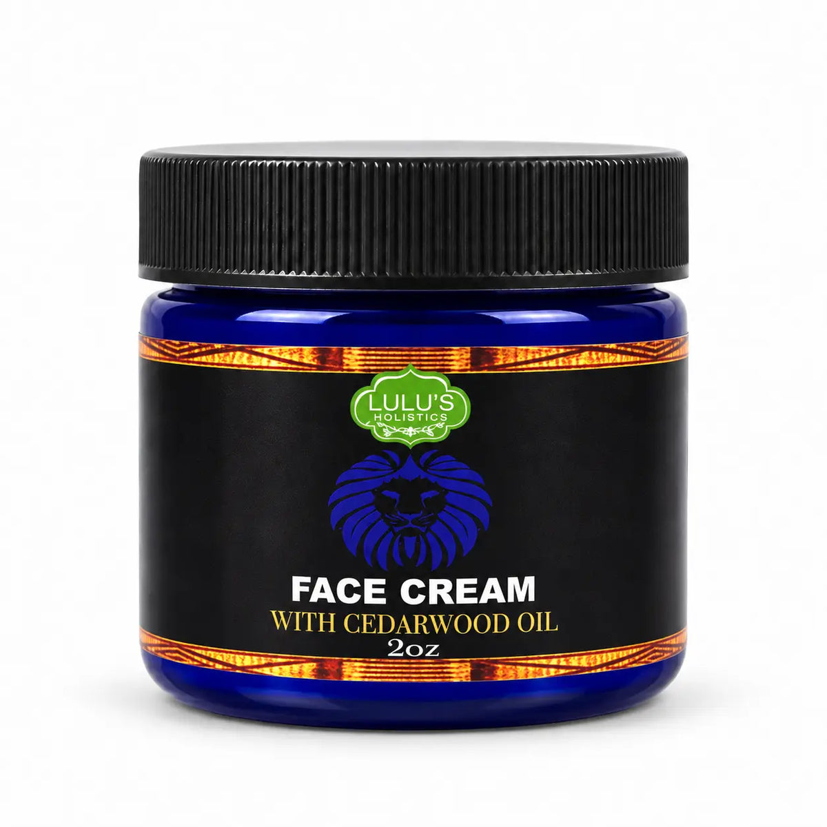 Lulu's Holistics Cedarwood Face & Beard Hydrating Men's Moisturizer Cream (2oz)